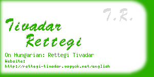 tivadar rettegi business card
